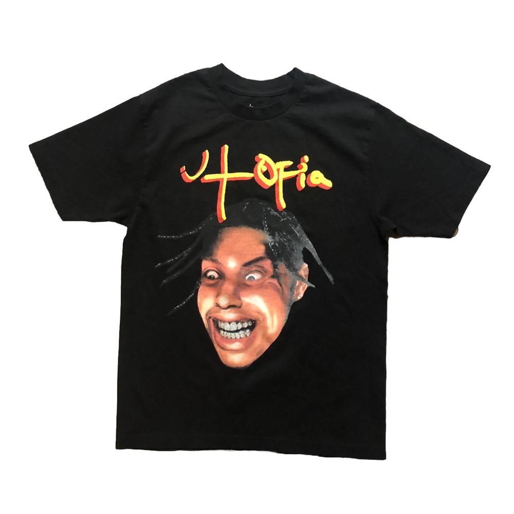 Travis Scott  T‎ Shirt M Black Utopia Tour Merch NEW